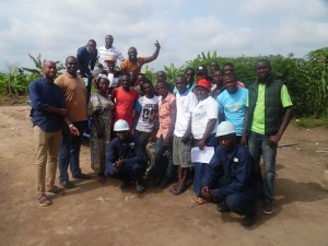 Cross section of Trainees with Habgito MD and Hello tractor CEO
